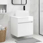 vidaXL Chiuveta de baie suspendata Alb foarte lucios 49 x 44, 5 x 66 cm GartenMobel Dekor (890616)