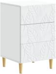 vidaXL Noptiera Alb 43 x 39, 5 x 66, 5 cm Lemn prelucrat GartenMobel Dekor (895015)