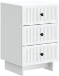 vidaXL Dulap de noapte cu sertar Alb 43 x 41 x 66, 5 cm Lemn prelucrat GartenMobel Dekor (893865)
