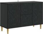 vidaXL Bufet Negru 89 x 34, 5 x 60 cm Lemn prelucrat GartenMobel Dekor (895116) Comoda