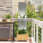 vidaXL Ecran de intimitate pentru gradina Argintiu 32 x 140 cm GartenMobel Dekor (876264)