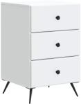 vidaXL Dulap de noapte cu sertar Alb 43 x 41 x 66, 5 cm Lemn prelucrat GartenMobel Dekor (895475)