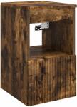 vidaXL Dulap de Baie Stejar fumuriu 30 x 44, 5 x 50 cm Lemn prelucrat GartenMobel Dekor (890507)
