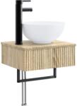 vidaXL Basin de spalare montat pe perete Stejar Sonoma 40 x 35 x 39 cm GartenMobel Dekor (890170)