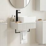 vidaXL Basin de spalare montat pe perete Alb 53 x 35 x 39 cm GartenMobel Dekor (890208)