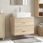 vidaXL Dulap de baie montat pe perete Stejar Sonoma GartenMobel Dekor (890328)
