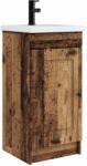 vidaXL Mobila de baie cu chiuveta Lemn vechi 42 x 40 x 84, 5 cm GartenMobel Dekor (890002)