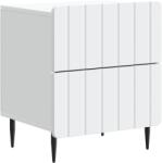 vidaXL Dulap de noapte Alb 43 x 34, 5 x 49, 5 cm Lemn prelucrat GartenMobel Dekor (894295)