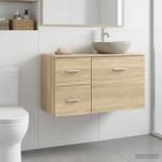 vidaXL Dulap de Baie Intre Stejar Sonoma 30 x 44, 5 x 50 cm GartenMobel Dekor (890376)