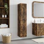 vidaXL Dulap Bathroom Montat pe Perete Stejar fumuriu GartenMobel Dekor (890517)