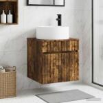 vidaXL Chiuveta de baie suspendata Stejar fumuriu 49 x 44, 5 x 65, 5 cm GartenMobel Dekor (890627)