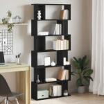 vidaXL Biblioteca stejar negru 80x24x190, 5 cm lemn prelucrat GartenMobel Dekor (862399) Biblioteca