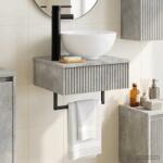 vidaXL Basin de spalare montat pe perete Gri Beton 40 x 35 x 39 cm GartenMobel Dekor (890171)