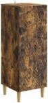 vidaXL Bufet Stejar fumuriu 33 x 34, 5 x 90 cm Lemn prelucrat GartenMobel Dekor (895060) Comoda
