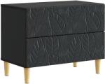vidaXL Noptiera Negru 62 x 34, 5 x 48 cm Lemn prelucrat GartenMobel Dekor (895006)