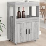 vidaXL Carucior de bar, gri sonoma, 60x39, 5x89 cm, lemn prelucrat GartenMobel Dekor (848274) Comoda