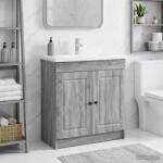 vidaXL Dulap de baie sub chiuveta Sonoma gri 78, 5 x 37, 5 x 81 cm GartenMobel Dekor (890080)