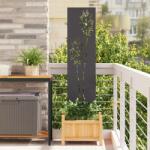 vidaXL Ecran de intimitate pentru gradina Traforaj Negru 32 x 140 cm GartenMobel Dekor (876210)