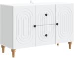 vidaXL Cabinet TV cu sertar Alb 89 x 34, 5 x 60 cm Lemn prelucrat GartenMobel Dekor (894195) Comoda