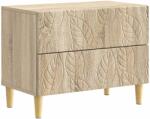 vidaXL Noptiera Stejar Sonoma 62 x 34, 5 x 48 cm Lemn prelucrat GartenMobel Dekor (895007)
