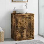 vidaXL Dulap de Baie Stejar fumuriu 54 x 41 x 70 cm Lemn prelucrat GartenMobel Dekor (890153)