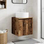vidaXL Chiuveta de baie suspendata Lemn vechi 49, 5 x 44, 5 x 65, 5 cm GartenMobel Dekor (890470)