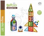 Bufnitel Joc magnetic pentru copii Diamond In spatiu, 51 piese, 7.5 cm (CH1217)