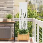 vidaXL Ecran de intimitate pentru gradina Traforaj Alb 32 x 140 cm GartenMobel Dekor (876239)