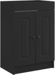 vidaXL Dulap de baie sub chiuveta Negru 78, 5 x 37, 5 x 81 cm GartenMobel Dekor (890015)