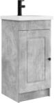 vidaXL Mobila de baie cu chiuveta Gri Beton 42 x 40 x 84, 5 cm GartenMobel Dekor (889997)