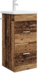 vidaXL Mobila de baie cu chiuveta Lemn vechi 42 x 40 x 84, 5 cm GartenMobel Dekor (890702)
