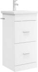vidaXL Mobila de baie cu chiuveta Alb 42 x 40 x 84, 5 cm Lemn prelucrat GartenMobel Dekor (890696)