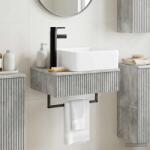 vidaXL Basin de spalare montat pe perete Gri Beton 50 x 41 x 39 cm GartenMobel Dekor (890191)