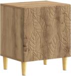 vidaXL Noptiera Stejar Artizanal 43 x 34, 5 x 50 cm Lemn prelucrat GartenMobel Dekor (895043)