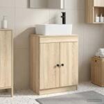 vidaXL Mobila de baie cu chiuveta Stejar Sonoma 54 x 35 x 83 cm GartenMobel Dekor (890132)