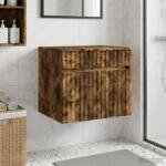 vidaXL Dulap Bathroom Montat pe Perete Stejar fumuriu GartenMobel Dekor (890637)