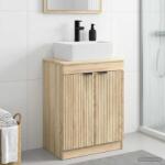 vidaXL Mobila de baie cu chiuveta Stejar Sonoma 54 x 35 x 83 cm GartenMobel Dekor (890160)