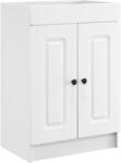 vidaXL Dulap de baie sub chiuveta Alb 56 x 37, 5 x 81 cm Lemn prelucrat GartenMobel Dekor (890004)