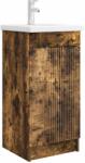vidaXL Mobila de baie cu chiuveta Stejar fumuriu 42 x 40 x 84, 5 cm GartenMobel Dekor (890089)