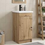 vidaXL Mobila de baie cu chiuveta Stejar Artizanal 42 x 40 x 84, 5 cm GartenMobel Dekor (890033)