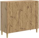 vidaXL Bufet Stejar Artizanal 89 x 34, 5 x 80 cm Lemn prelucrat GartenMobel Dekor (895114) Comoda