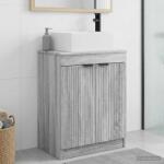 vidaXL Mobila de baie cu chiuveta Sonoma gri 54 x 35 x 83 cm GartenMobel Dekor (890164)