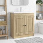 vidaXL Dulap de baie sub chiuveta Stejar Sonoma 56 x 37, 5 x 81 cm GartenMobel Dekor (890066)