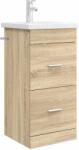 vidaXL Mobila de baie cu chiuveta Stejar Sonoma 42 x 40 x 84, 5 cm GartenMobel Dekor (890698)