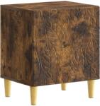 vidaXL Noptiera Stejar fumuriu 43 x 34, 5 x 50 cm Lemn prelucrat GartenMobel Dekor (895035)