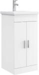 vidaXL Mobila de baie cu chiuveta Alb 42 x 40 x 84, 5 cm Lemn prelucrat GartenMobel Dekor (890672)