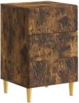 vidaXL Noptiera Stejar fumuriu 43 x 39, 5 x 66, 5 cm Lemn prelucrat GartenMobel Dekor (895020)