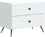 vidaXL Dulap de noapte Alb 62 x 34, 5 x 47, 5 cm Lemn prelucrat GartenMobel Dekor (895465)