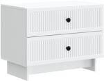 vidaXL Dulap de noapte Alb 62 x 34, 5 x 47, 5 cm Lemn prelucrat GartenMobel Dekor (893855)