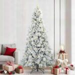 vidaXL Brad de Craciun artificial cu ramuri articulare Alb 240 cm GartenMobel Dekor (3397514)